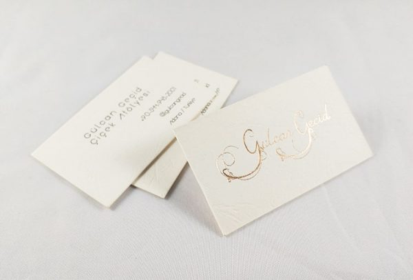rose gold business card 1
