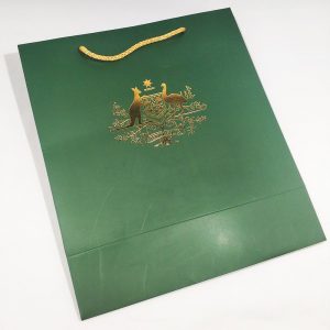 gilded cardboard bag