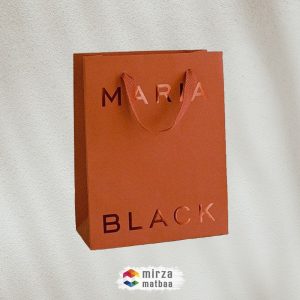 colored cardboard bag